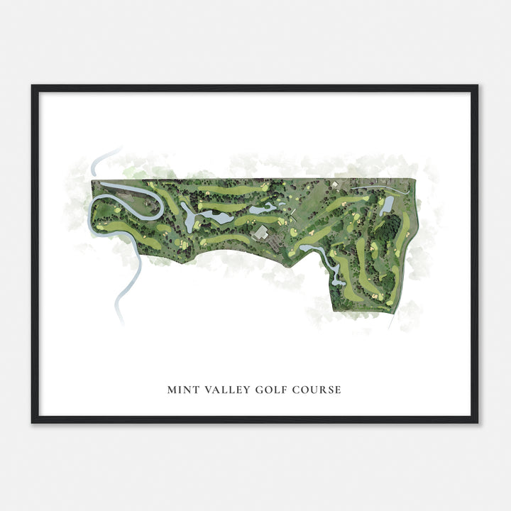 Print of Mint Valley Golf Course Classic Map