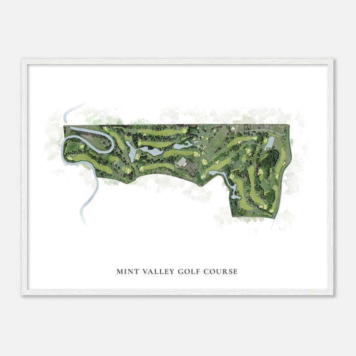 Print of Mint Valley Golf Course Classic Map