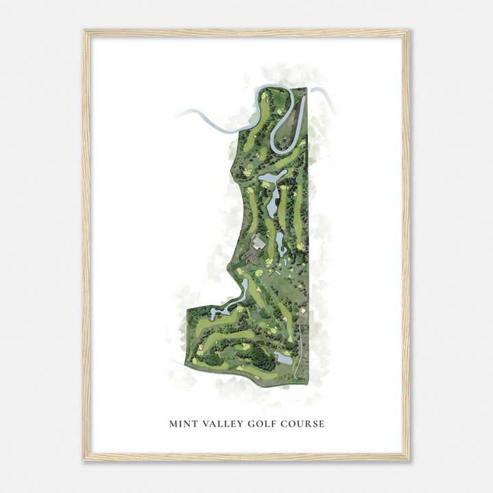 Print of Mint Valley Golf Course Classic Map