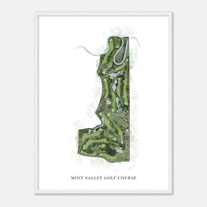 Print of Mint Valley Golf Course Classic Map