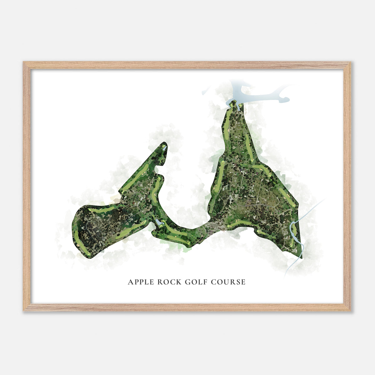 Print of Apple Rock Golf Course Classic Map