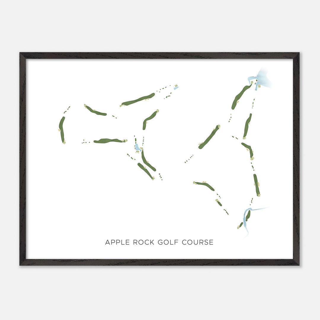 Print of Apple Rock Golf Course Modern Map