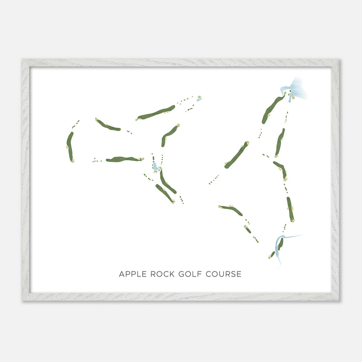 Print of Apple Rock Golf Course Modern Map