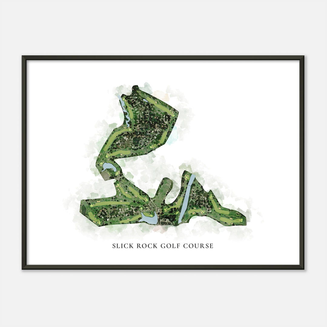 Print of Slick Rock Golf Course Classic Map