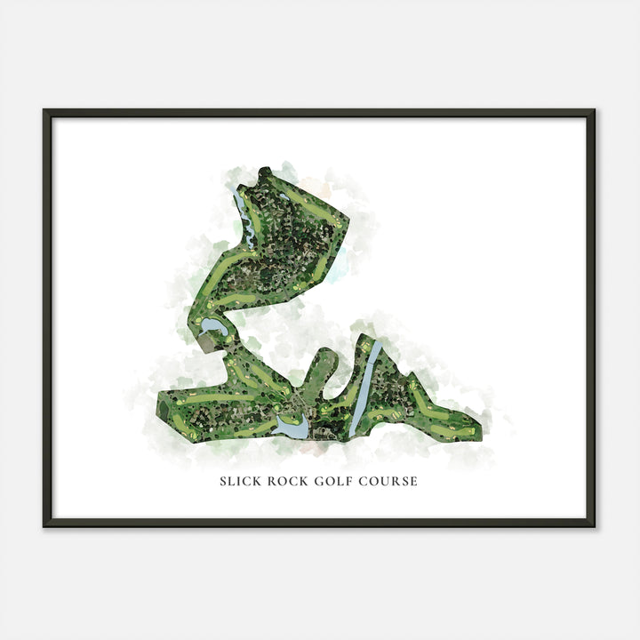 Print of Slick Rock Golf Course Classic Map