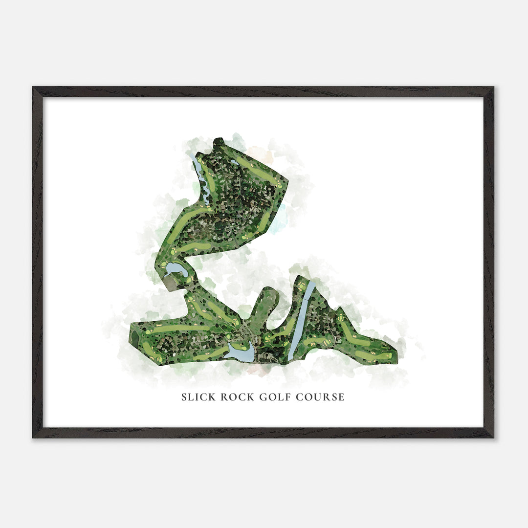 Print of Slick Rock Golf Course Classic Map