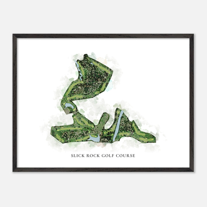 Print of Slick Rock Golf Course Classic Map