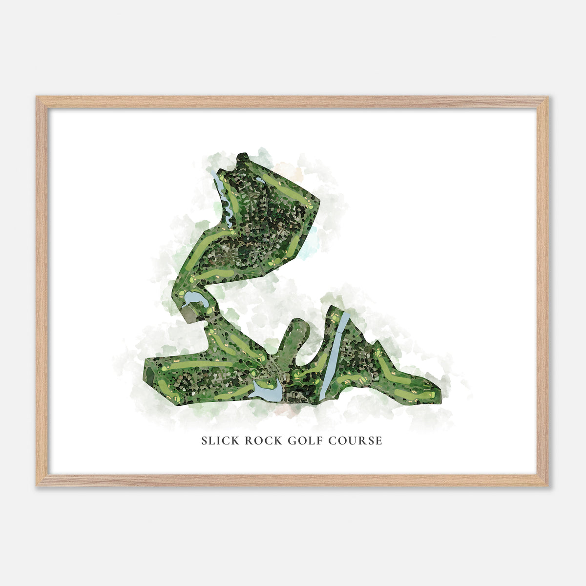 Print of Slick Rock Golf Course Classic Map