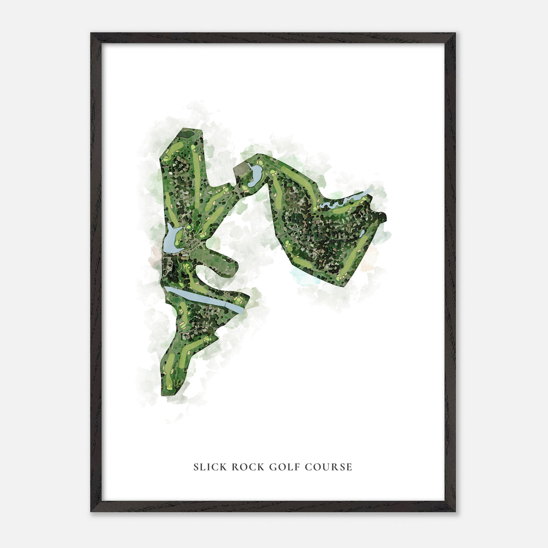 Print of Slick Rock Golf Course Classic Map