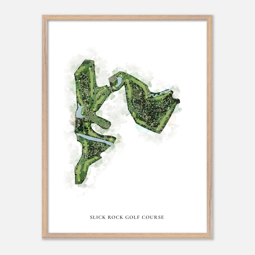 Print of Slick Rock Golf Course Classic Map