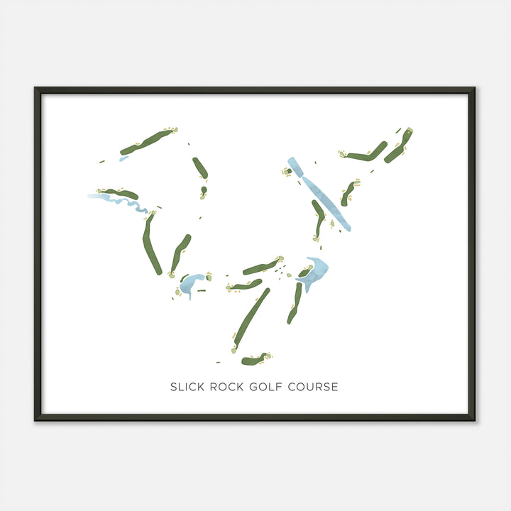 Print of Slick Rock Golf Course Modern Map