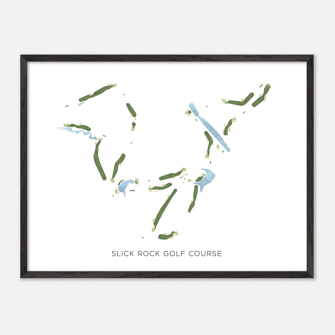 Print of Slick Rock Golf Course Modern Map