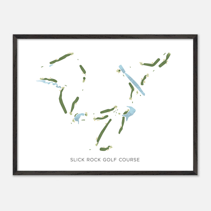 Print of Slick Rock Golf Course Modern Map