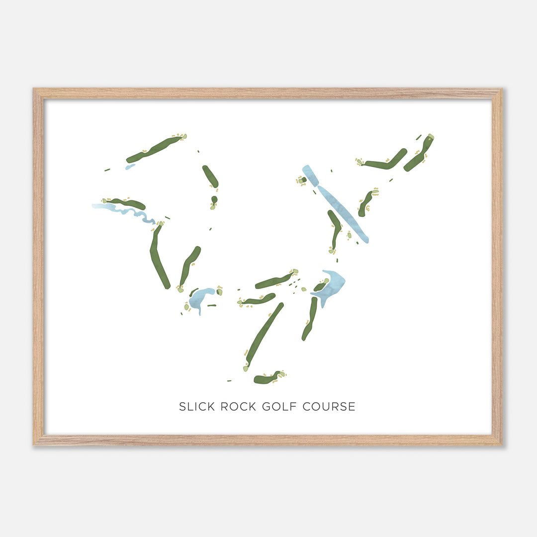 Print of Slick Rock Golf Course Modern Map