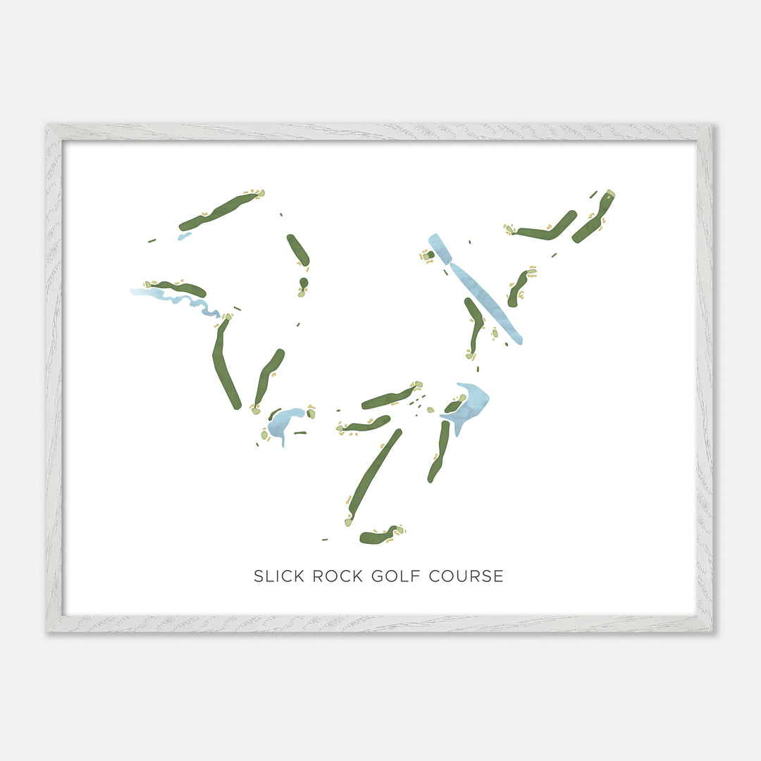 Print of Slick Rock Golf Course Modern Map