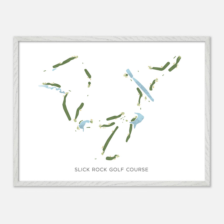 Print of Slick Rock Golf Course Modern Map