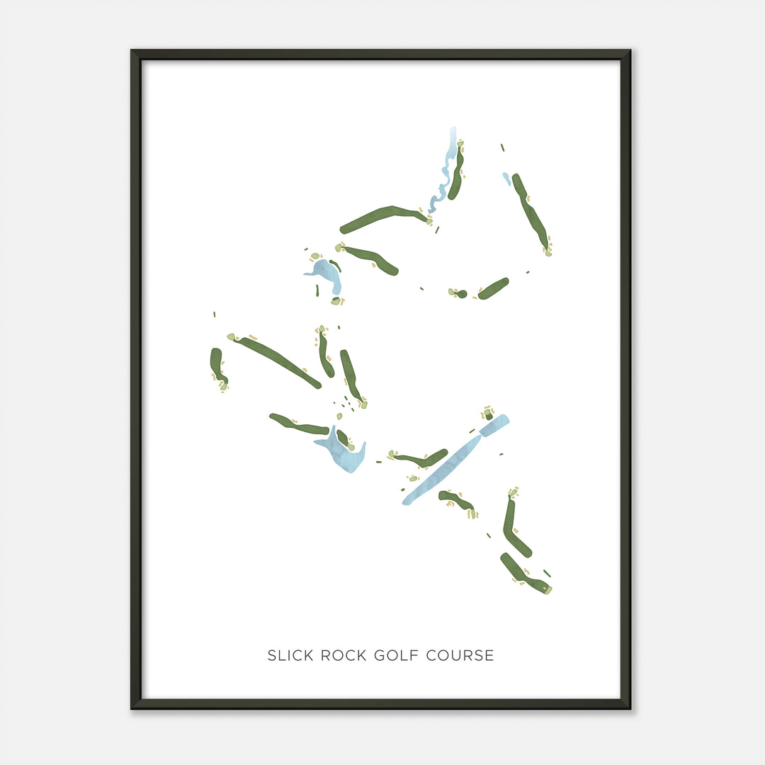 Print of Slick Rock Golf Course Modern Map