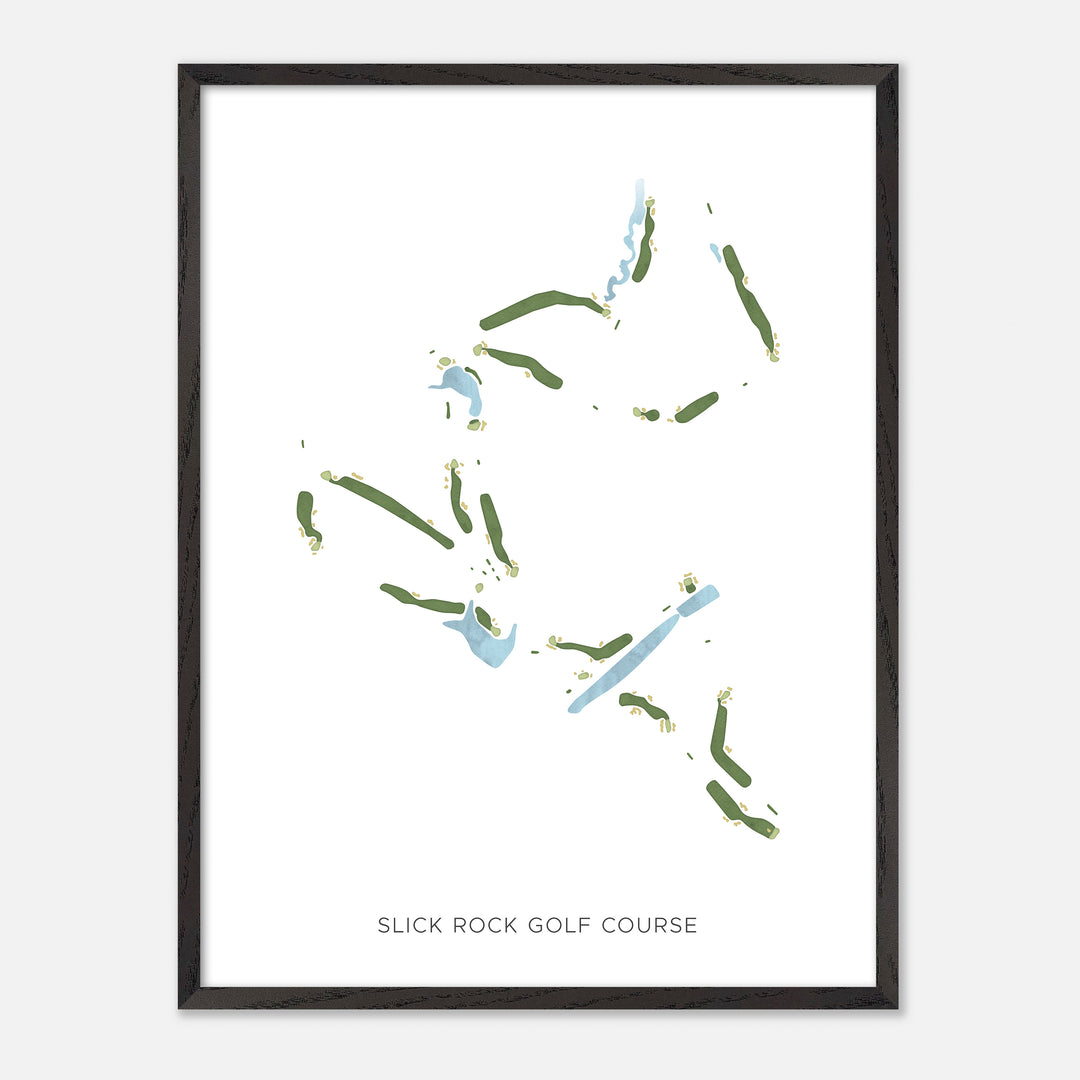 Print of Slick Rock Golf Course Modern Map