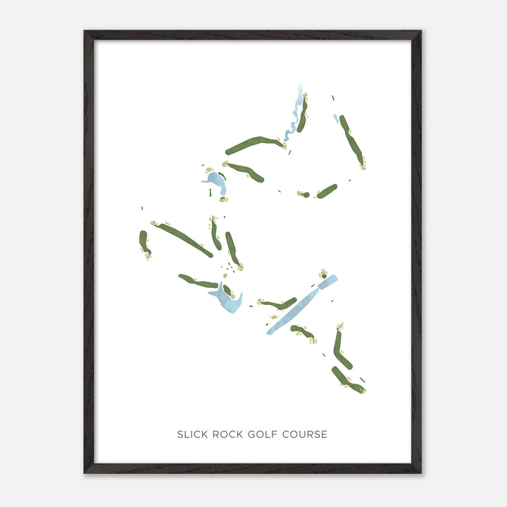 Print of Slick Rock Golf Course Modern Map