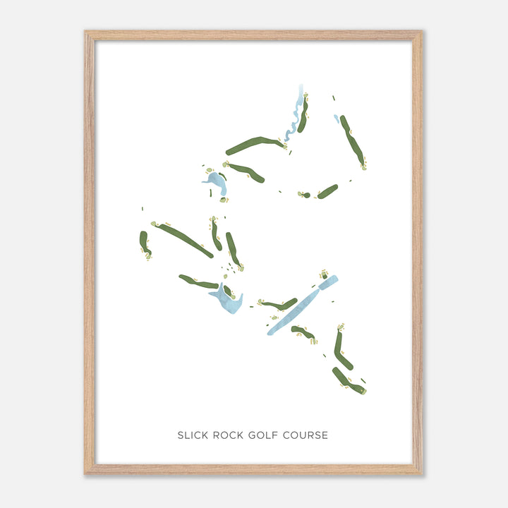 Print of Slick Rock Golf Course Modern Map