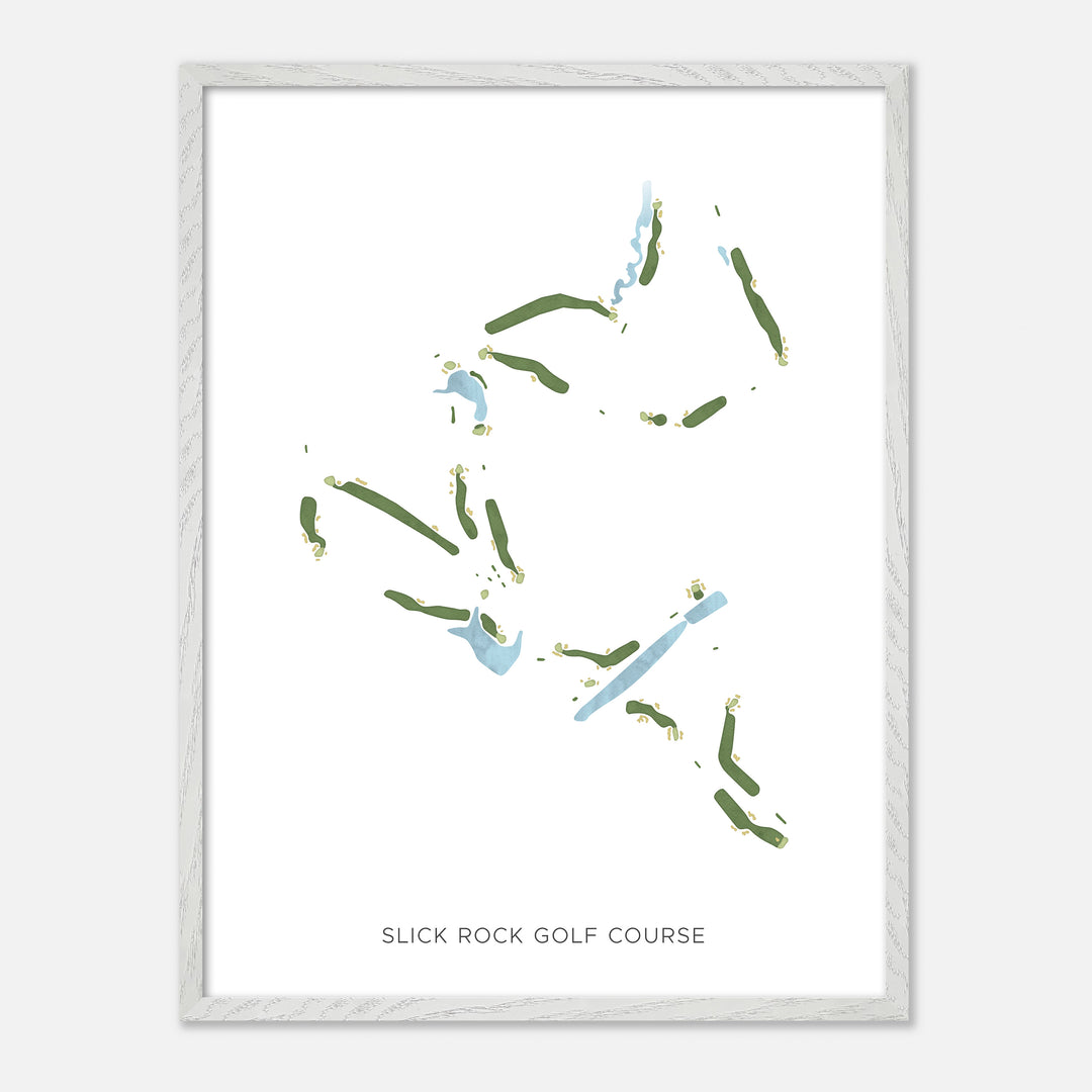 Print of Slick Rock Golf Course Modern Map