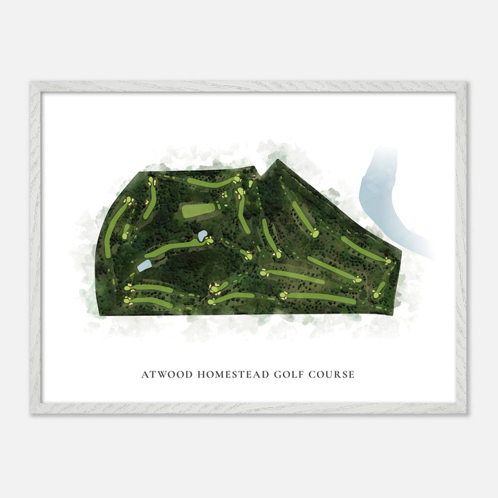 Print of Atwood Homestead Golf Course Classic Map