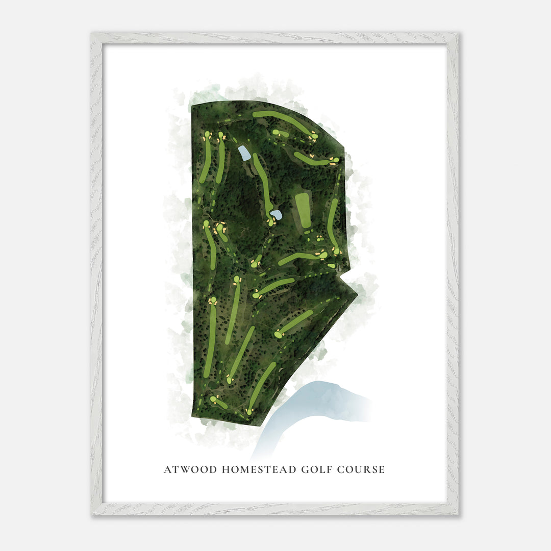 Print of Atwood Homestead Golf Course Classic Map
