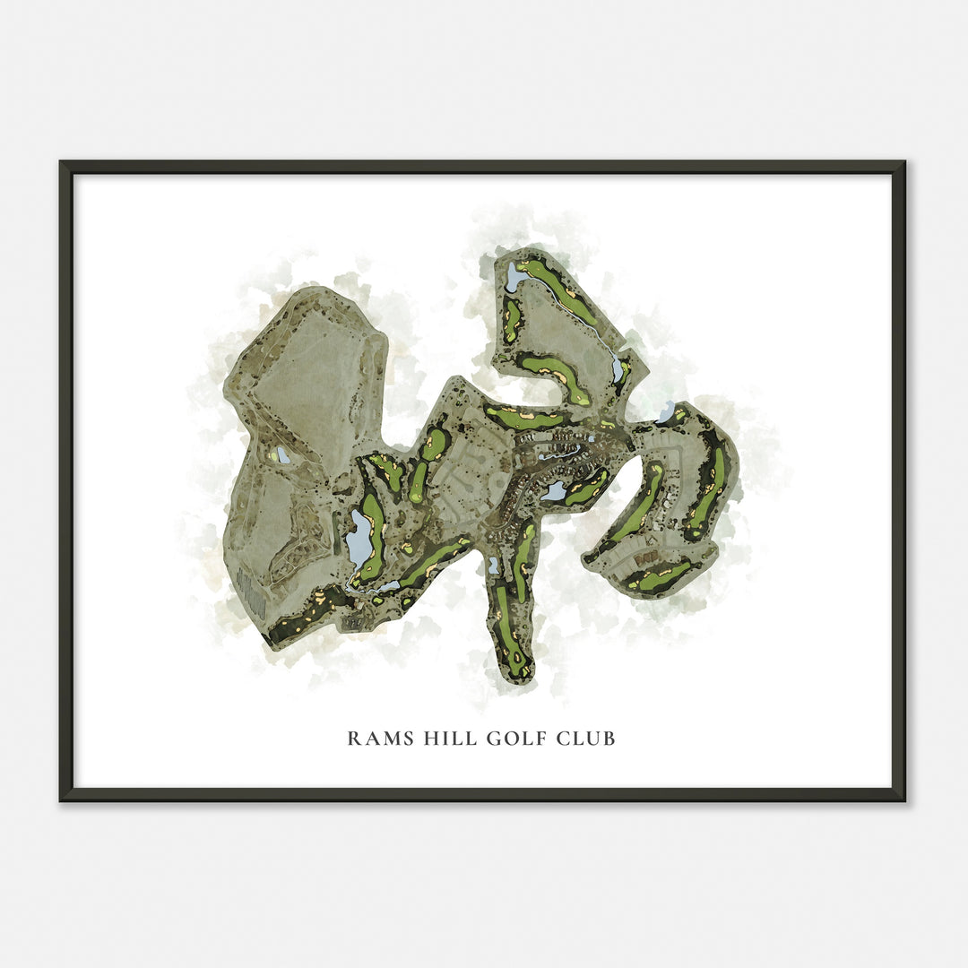 Print of Rams Hill Golf Club Classic Map