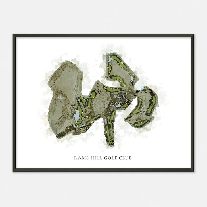 Print of Rams Hill Golf Club Classic Map