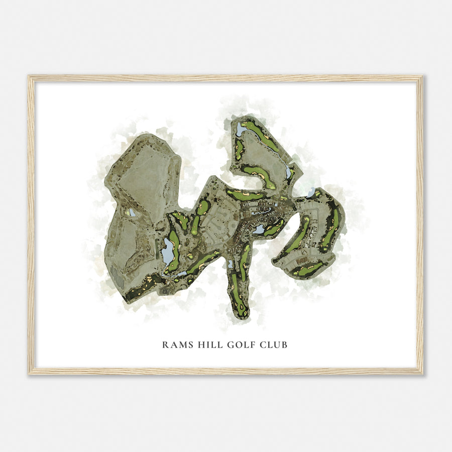 Print of Rams Hill Golf Club Classic Map