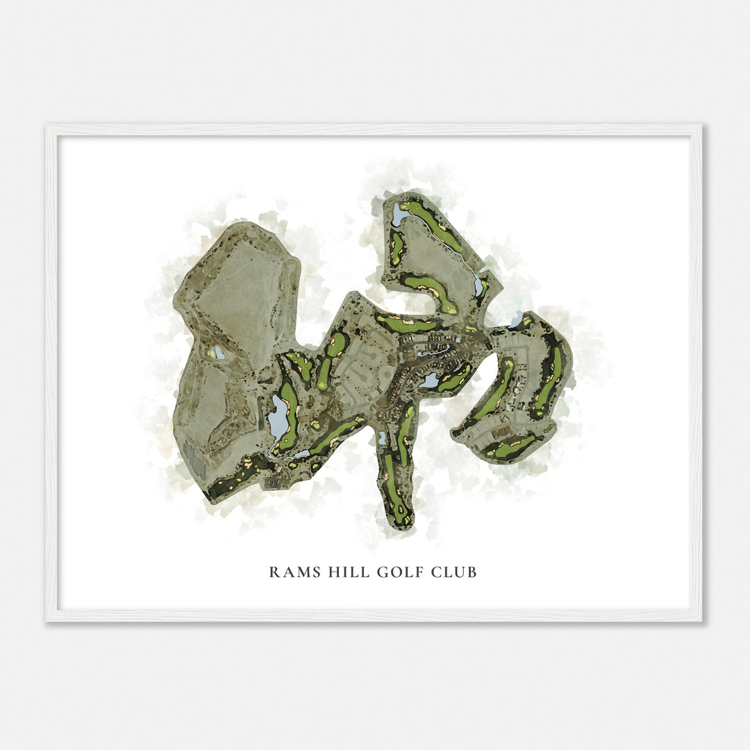 Print of Rams Hill Golf Club Classic Map