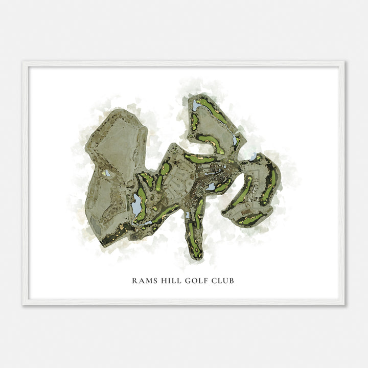 Print of Rams Hill Golf Club Classic Map