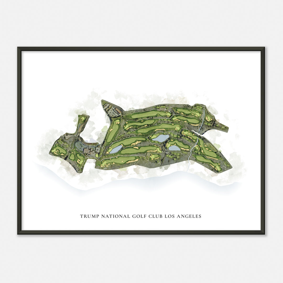 Print of Trump National Golf Club Los Angeles Classic Map