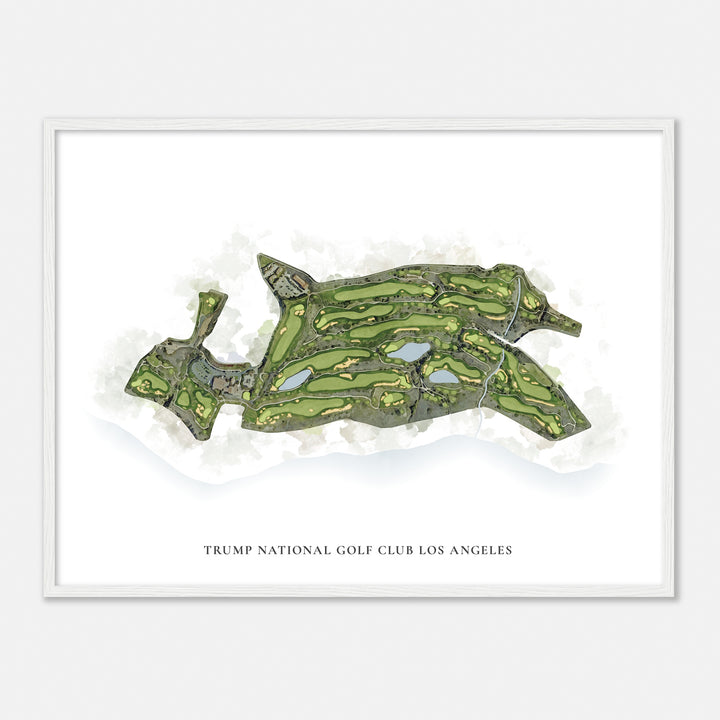 Print of Trump National Golf Club Los Angeles Classic Map