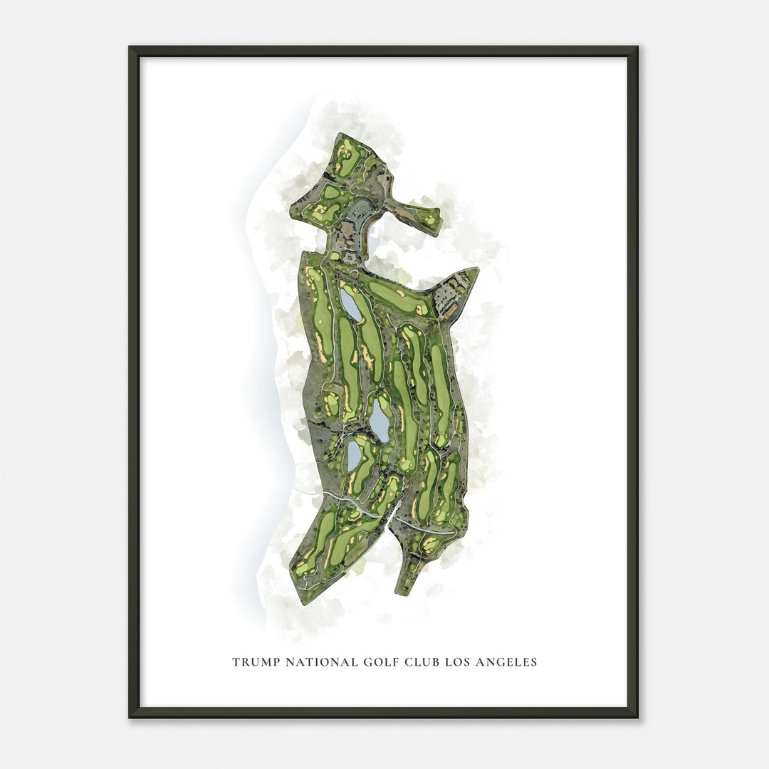 Print of Trump National Golf Club Los Angeles Classic Map