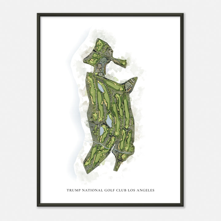 Print of Trump National Golf Club Los Angeles Classic Map