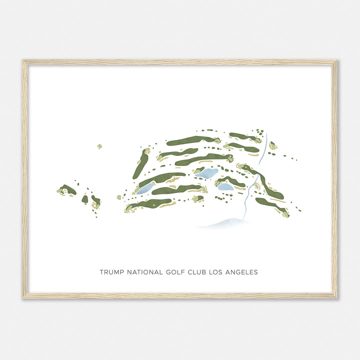 Print of Trump National Golf Club Los Angeles Modern Map