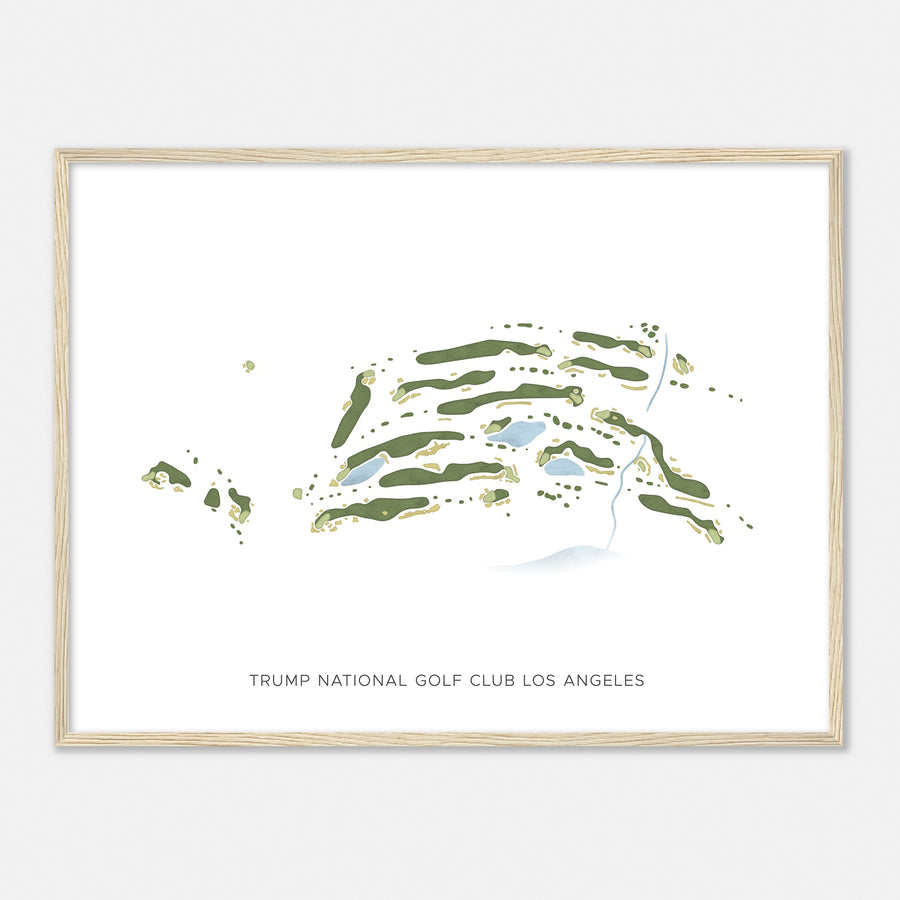 Print of Trump National Golf Club Los Angeles Modern Map