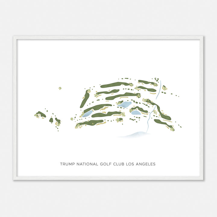 Print of Trump National Golf Club Los Angeles Modern Map