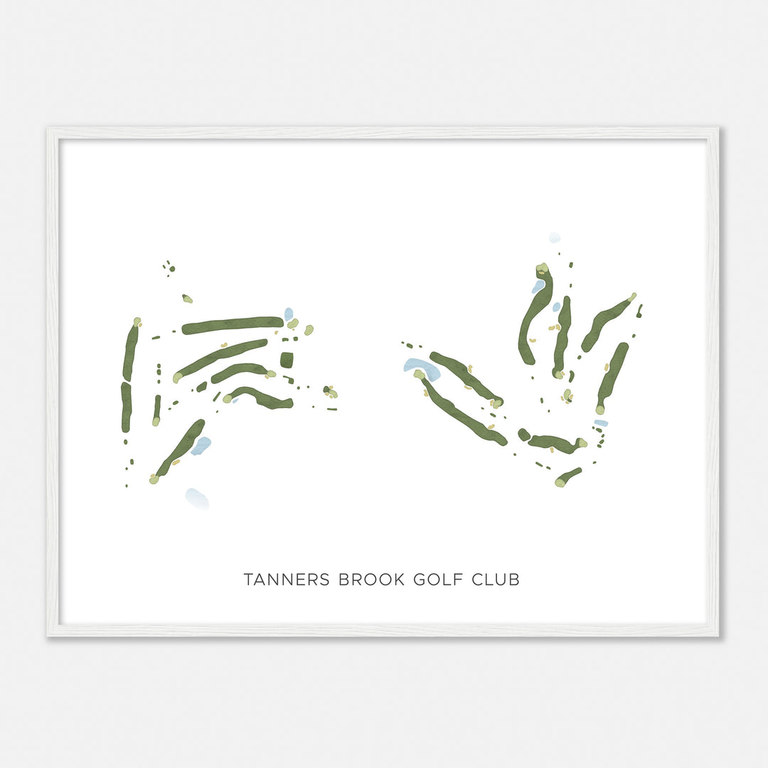 Print of Tanners Brook Golf Club Modern Map