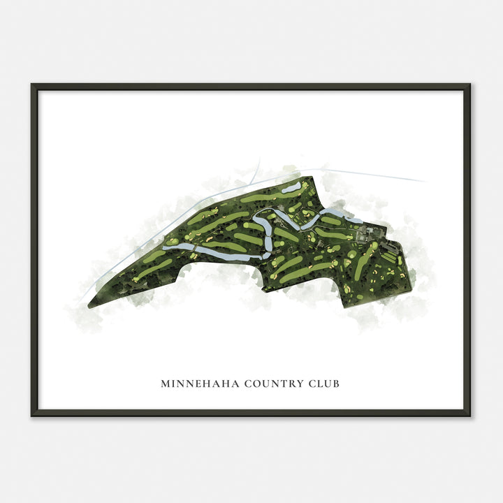 Print of Minnehaha Country Club Classic Map