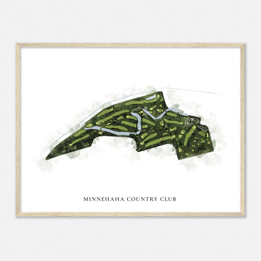 Print of Minnehaha Country Club Classic Map