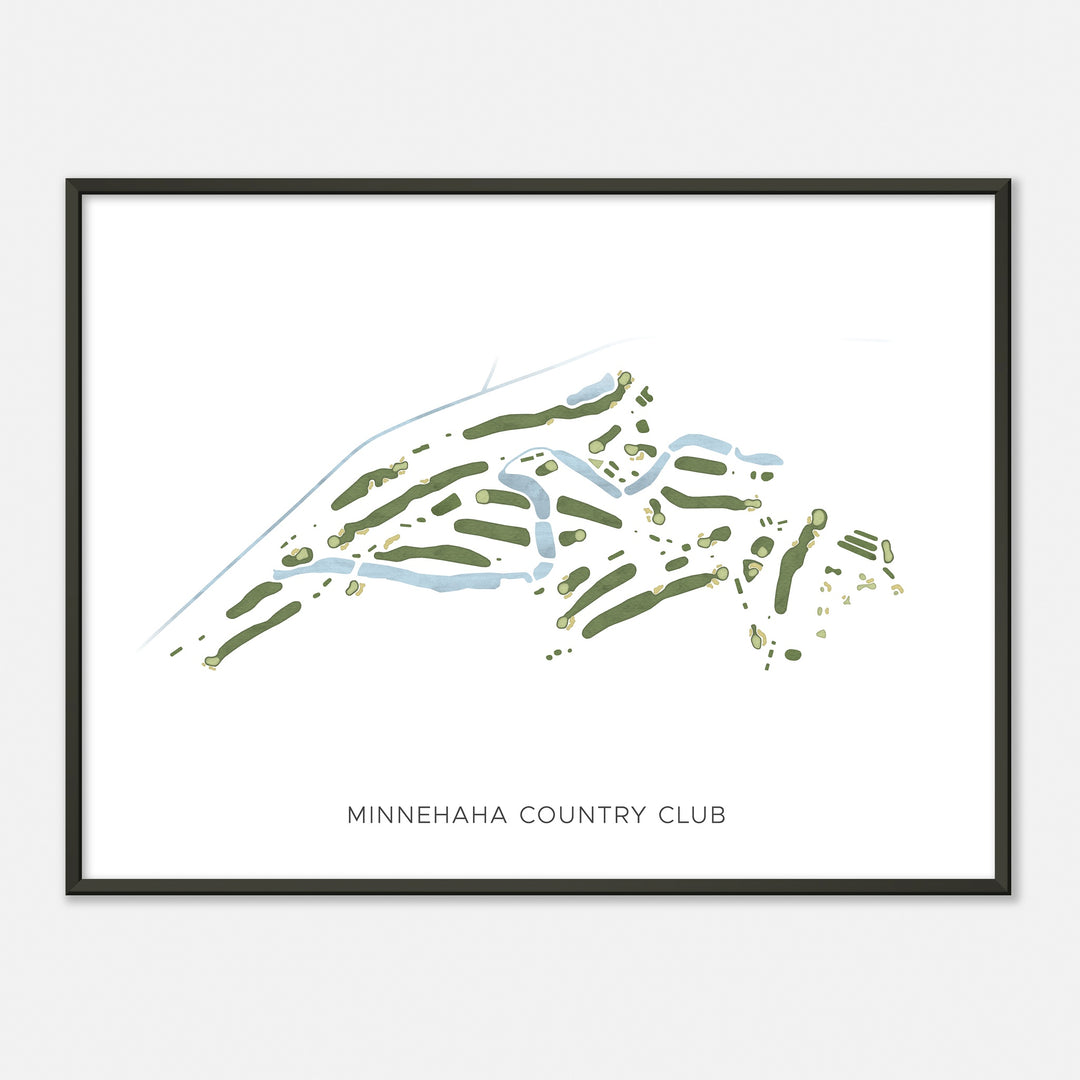 Print of Minnehaha Country Club Modern Map