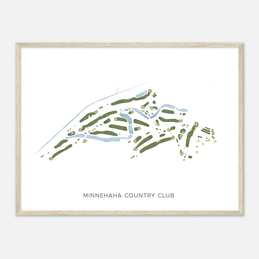 Print of Minnehaha Country Club Modern Map