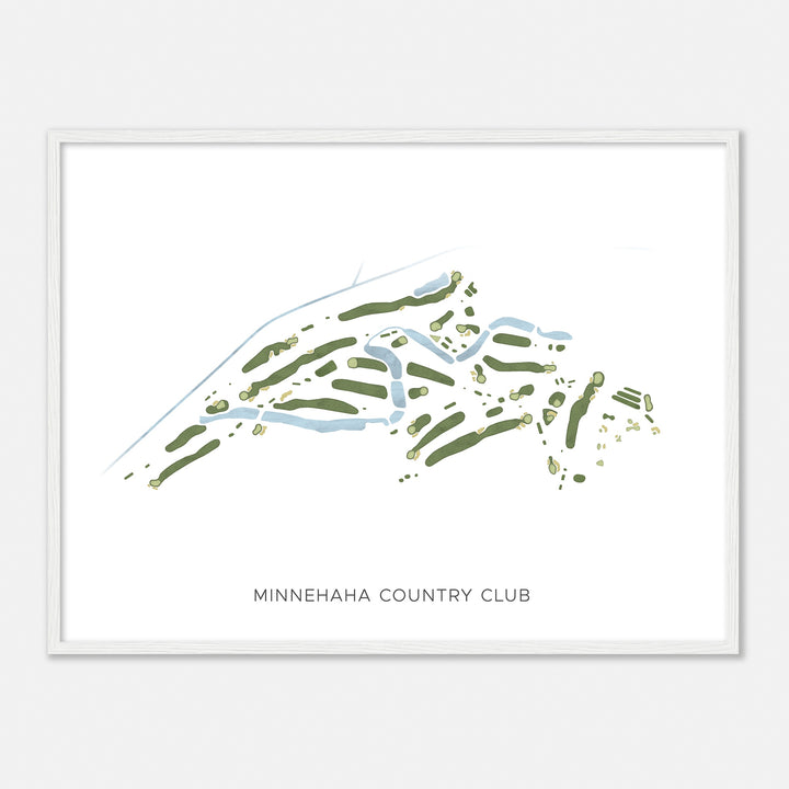 Print of Minnehaha Country Club Modern Map