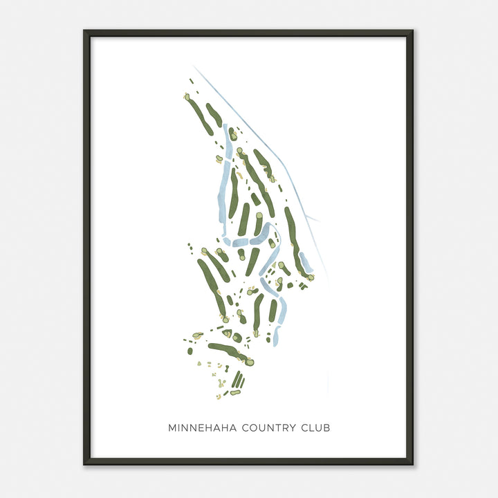 Print of Minnehaha Country Club Modern Map