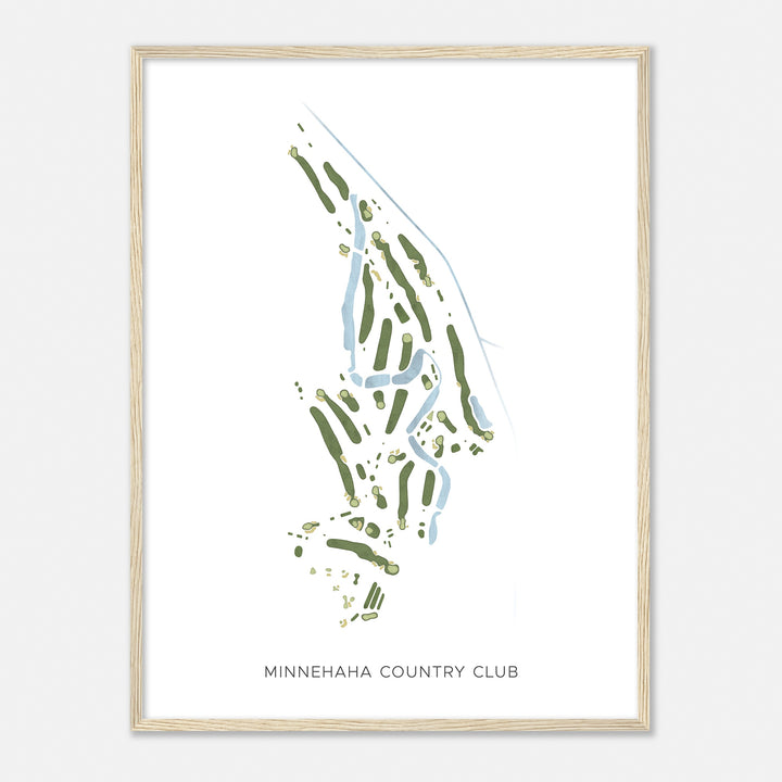 Print of Minnehaha Country Club Modern Map