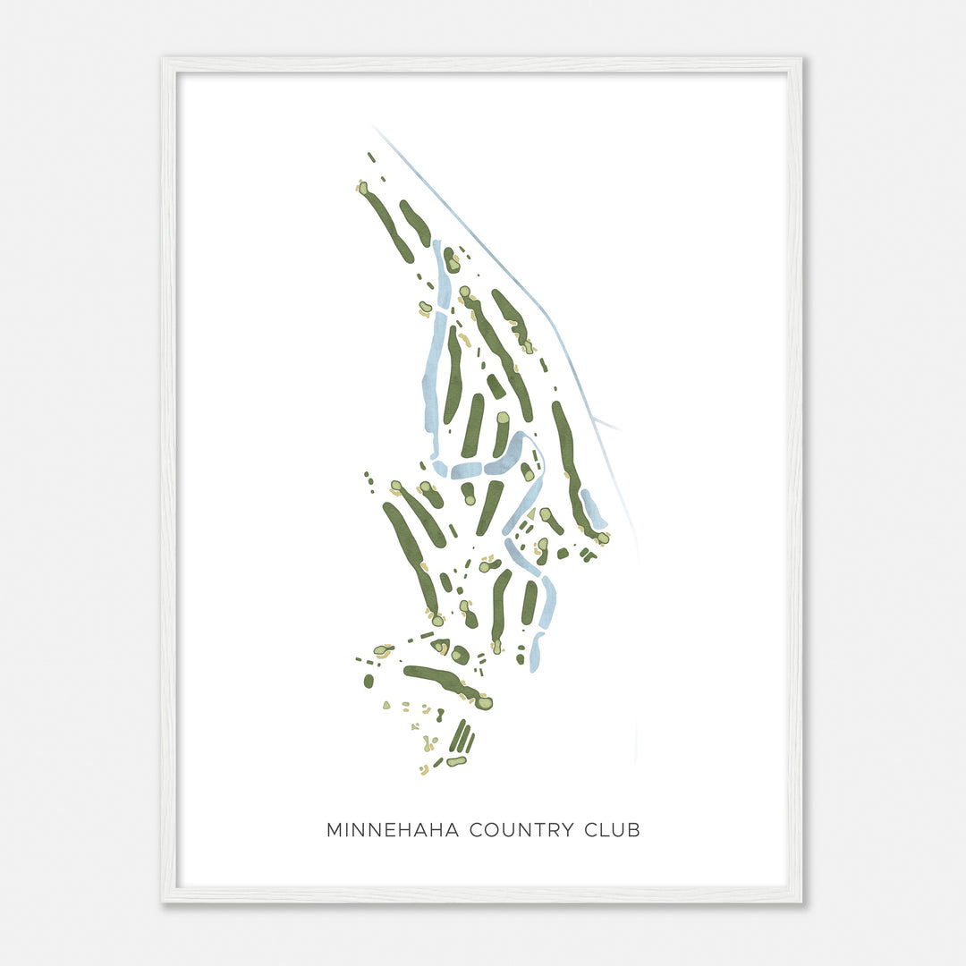 Print of Minnehaha Country Club Modern Map