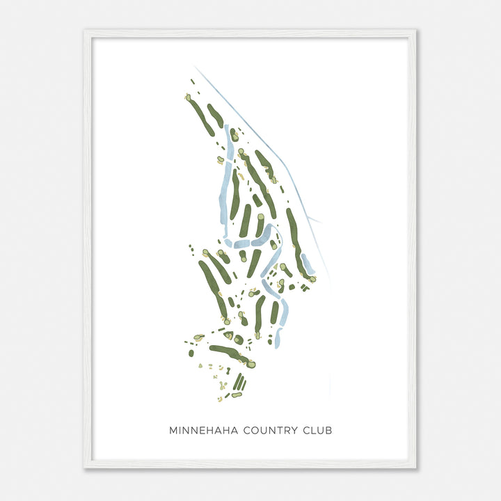 Print of Minnehaha Country Club Modern Map