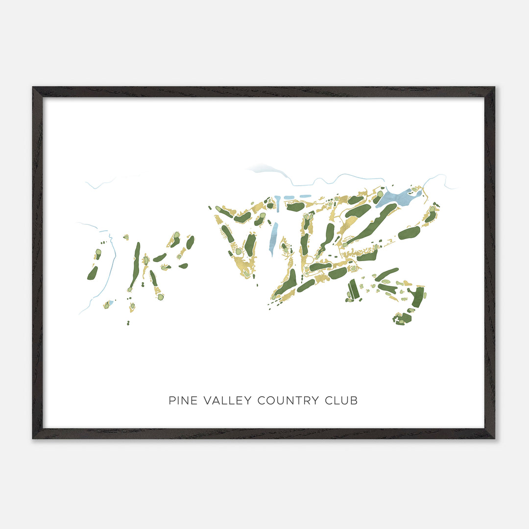 Print of Pine Valley Country Club Modern Map